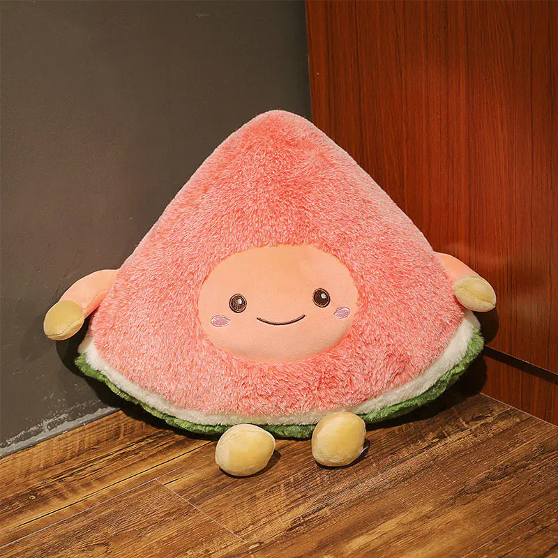 Cute Watermelon and Cherry Plush Toys for Kids